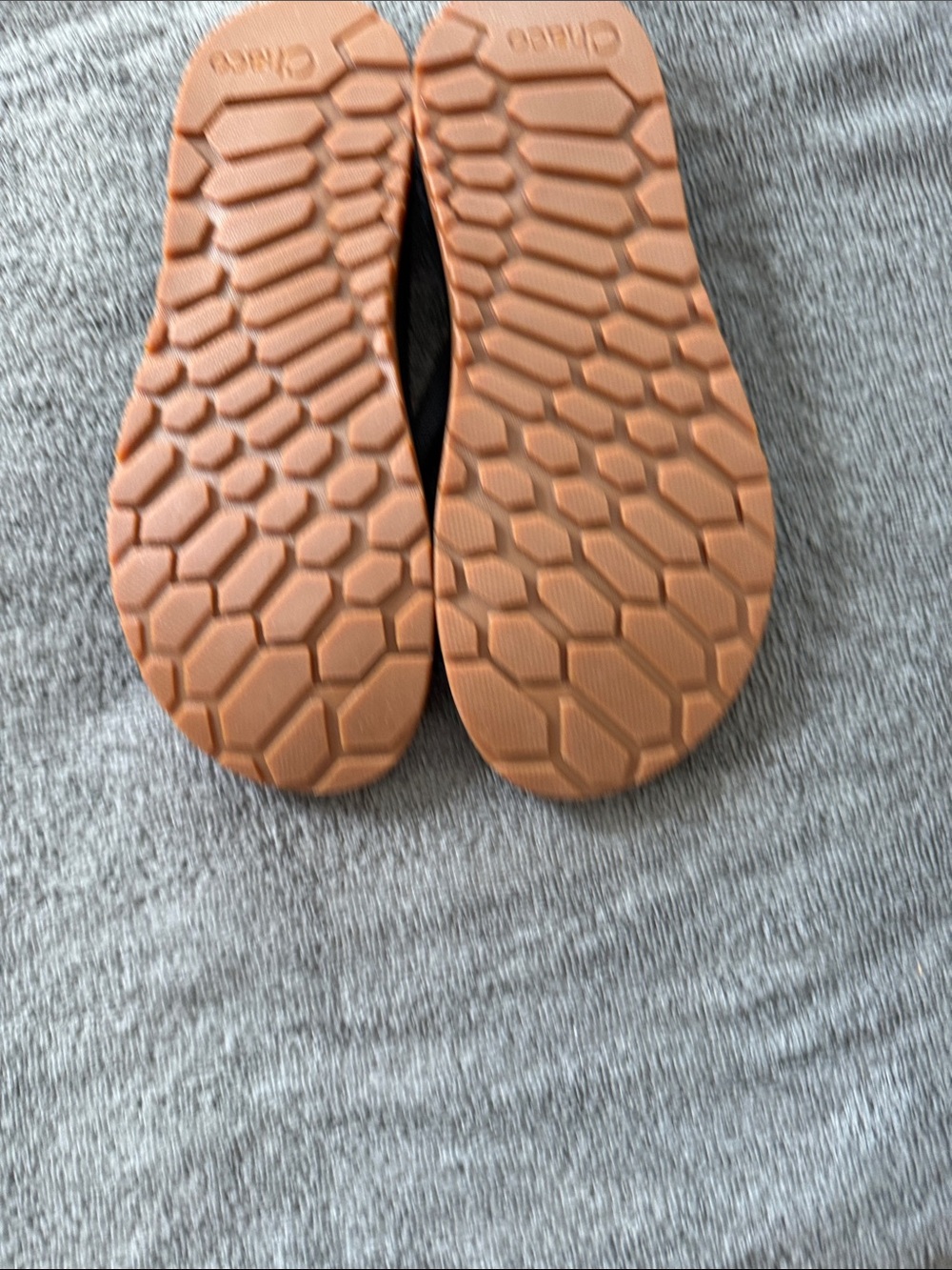 Chaco Women's Black Flip-Flop Sandals with Brown Outsole Trim - Picture 2 of 4